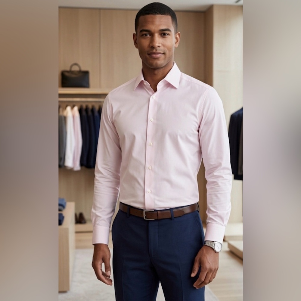 Ermenegildo Zegna “Fili” Light Pink Dress Shirt
